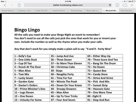funny bingo number names|Funny Bingo Calls .
